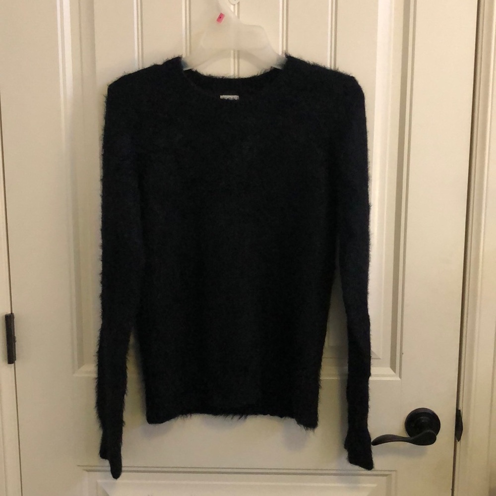 A New Day Black Fuzzy Sweater (S)
